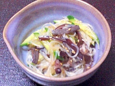 食感が楽しい木耳（きくらげ）ときゅうりの春雨サラダ